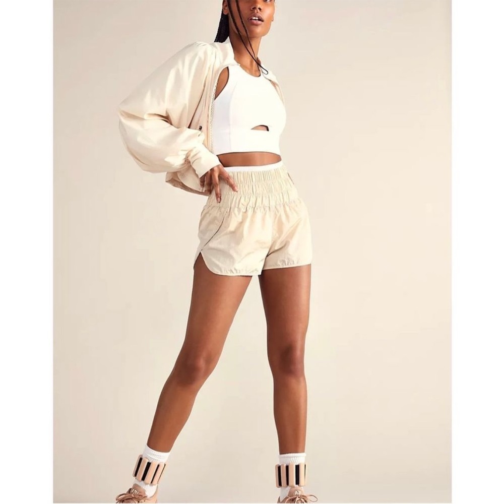 Free People Movement The Way Home Shorts in Tahitian Vanilla Ivory
